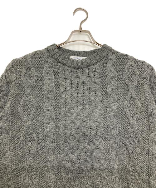 Kerry Woollen Mills（ケリーウールンミルズ）Kerry Woollen Mills (ケリーウールンミルズ) アランニット グレー サイズ:40の古着・服飾アイテム