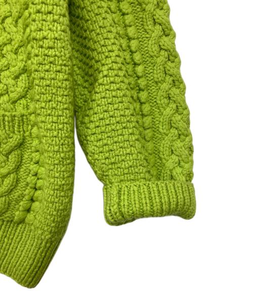 STRATHTAY by INVERALLAN（ストラステイ バイ インバーアラン）STRATHTAY by INVERALLAN (ストラステイ バイ インバーアラン) 4A cardigan 黄緑 サイズ:不明の古着・服飾アイテム