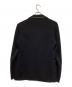 TOMORROW LAND tricot (トゥモローランド トリコ) ウール レザーパイピングダブル4Bニットジャケット ブラック サイズ:S：7000円