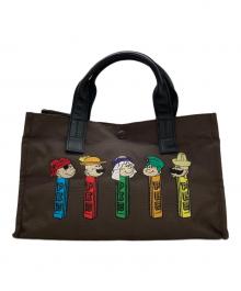 PEZ×EAR（ペッツ×イア）の古着「ミディアムトートバッグ」｜ブラウン