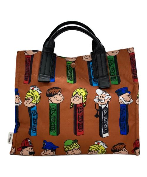 EAR（イア）EAR (イア) PEZ (ペッツ) 2WAYトートバッグ ブラウンの古着・服飾アイテム