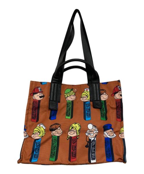EAR（イア）EAR (イア) PEZ (ペッツ) 2WAYトートバッグ ブラウンの古着・服飾アイテム