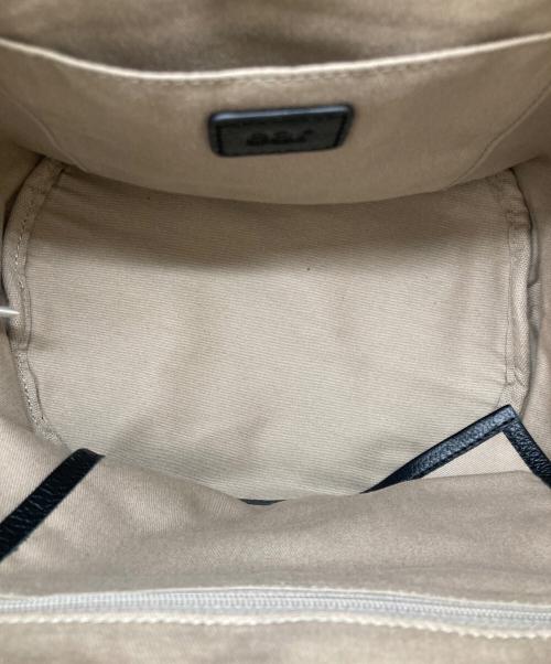 EAR（イア）EAR (イア) レザーハンドバッグ ブラックの古着・服飾アイテム