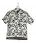 stussy（ステューシー）の古着「90’S裾刺繍..アロハシャツ」｜ホワイト×グレー