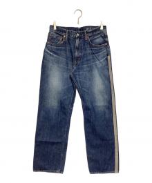 Hysteric Glamour（ヒステリックグラマー）の古着「サイドラインストレートデニムパンツ」｜インディゴ