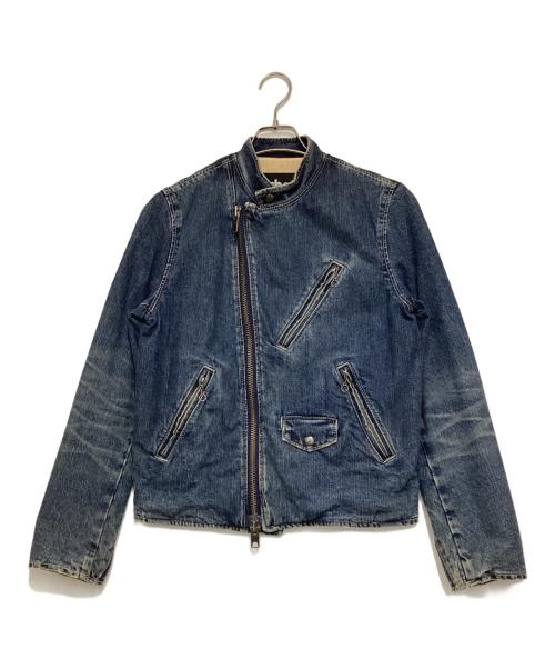 Schott（ショット）Schott (ショット) シングルデニムライダースジャケット インディゴ サイズ:Sの古着・服飾アイテム
