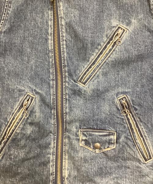 Schott（ショット）Schott (ショット) シングルデニムライダースジャケット インディゴ サイズ:Sの古着・服飾アイテム