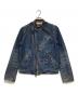 Schott（ショット）の古着「シングルデニムライダースジャケット」｜インディゴ