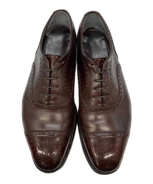 宮城興業/MIYAGI KOGYO（ミヤギコウギョウ）宮城興業/MIYAGI KOGYO (ミヤギコウギョウ) メダリオンシューズ ブラウン サイズ:８の古着・服飾アイテム