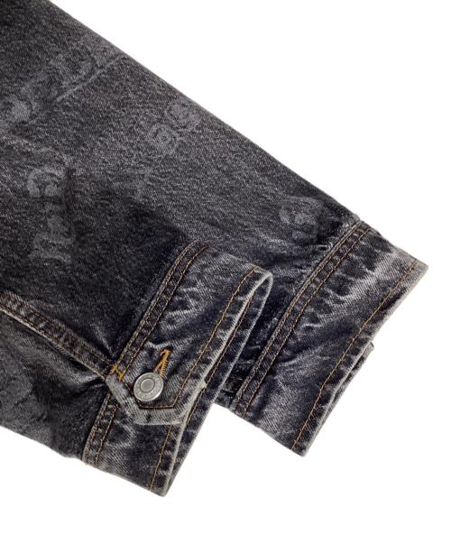 stussy（ステューシー）stussy (ステューシー) WORLDWIDE ZIP WORK JACKETデニムジャケット ブラック サイズ:Mの古着・服飾アイテム