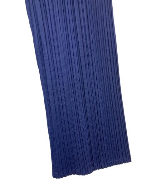 ISSEY MIYAKE（イッセイミヤケ）ISSEY MIYAKE (イッセイミヤケ) プリーツカーディガン ネイビー サイズ:Ｌの古着・服飾アイテム