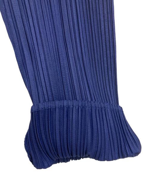 ISSEY MIYAKE（イッセイミヤケ）ISSEY MIYAKE (イッセイミヤケ) プリーツカーディガン ネイビー サイズ:Ｌの古着・服飾アイテム