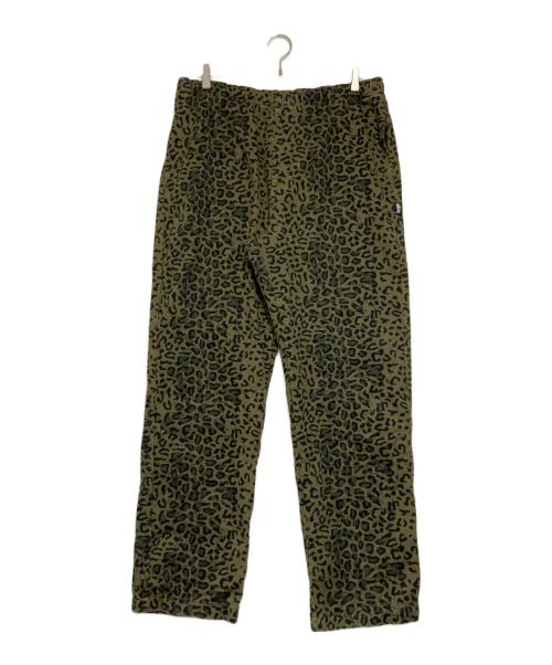 stussy（ステューシー）stussy (ステューシー) Leopard Beach Pants グリーン サイズ:Lの古着・服飾アイテム