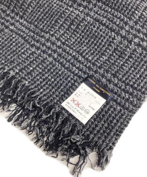 COMME des GARCONS HOMME（コムデギャルソン オム）COMME des GARCONS HOMME (コムデギャルソン オム) ウールマフラー ブラックの古着・服飾アイテム