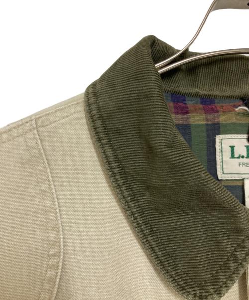 L.L.Bean（エルエルビーン）L.L.Bean (エルエルビーン) ダック地カバーオール アイボリー サイズ:Lの古着・服飾アイテム