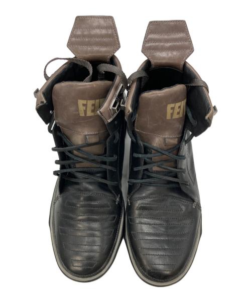 FEIT（フェイト（ファイト））FEIT (フェイト（ファイト）) PNTHA ハイカットスニーカー ブラック サイズ:US9の古着・服飾アイテム