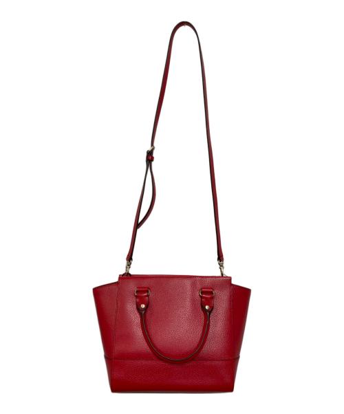 Kate Spade（ケイトスペード）Kate Spade (ケイトスペード) 2WAYバッグ レッドの古着・服飾アイテム