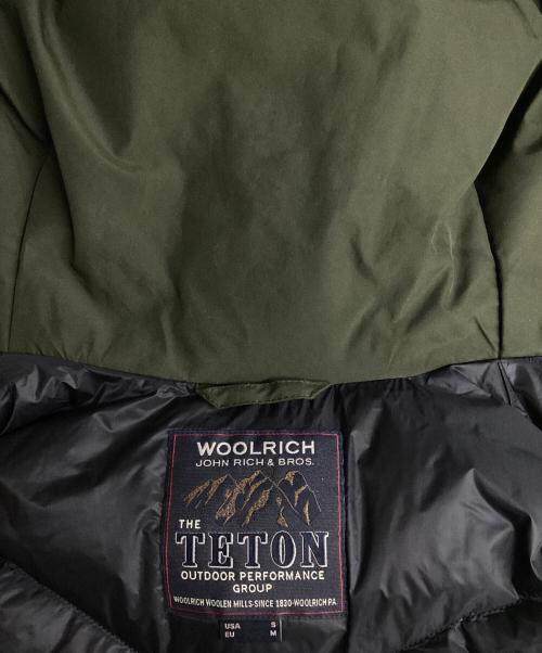WOOLRICH（ウールリッチ）WOOLRICH (ウールリッチ) TETON フーディダウン ジャケット グリーン サイズ:Sの古着・服飾アイテム
