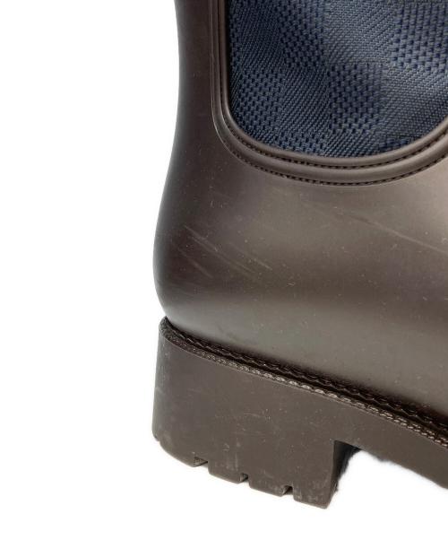 LOUIS VUITTON（ルイ ヴィトン）LOUIS VUITTON (ルイ ヴィトン) ダミエ グラフィット エンジニアブーツ ブラウン×ネイビー サイズ:8の古着・服飾アイテム