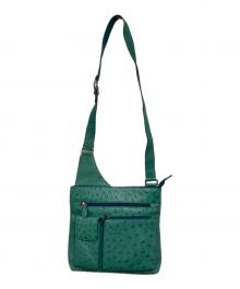 ROZEN（ローゼン）の古着「オーストリッチレザーショルダーバッグ」｜グリーン