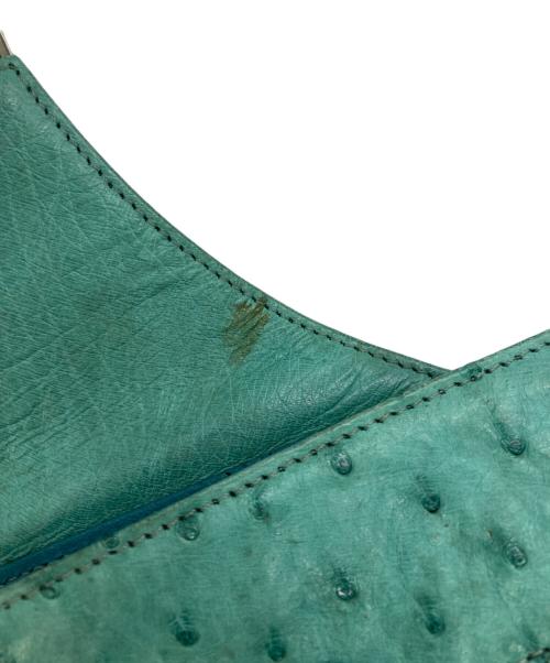 ROZEN（ローゼン）ROZEN (ローゼン) オーストリッチレザーショルダーバッグ グリーンの古着・服飾アイテム