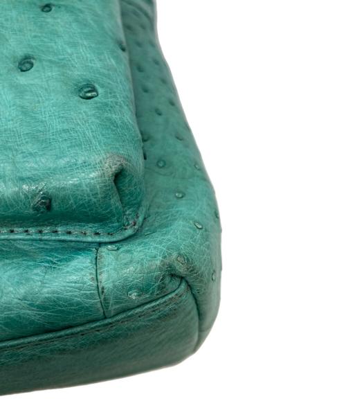 ROZEN（ローゼン）ROZEN (ローゼン) オーストリッチレザーショルダーバッグ グリーンの古着・服飾アイテム