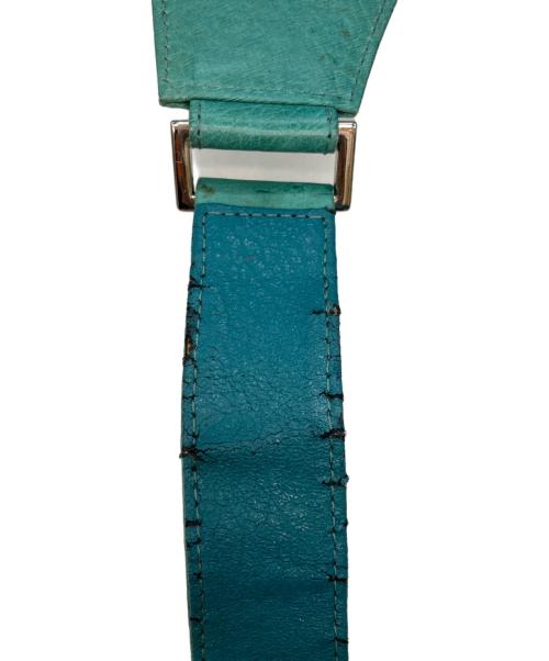 ROZEN（ローゼン）ROZEN (ローゼン) オーストリッチレザーショルダーバッグ グリーンの古着・服飾アイテム