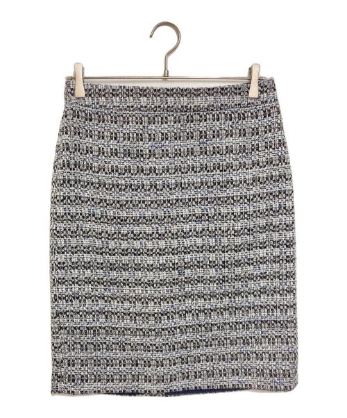 23区 Heritage Classic Collection（ニジューサンクヘリテージクラシックコレクション）23区 Heritage Classic COLLECTION (ニジューサンクヘリテージクラシックコレクション) ツイードセットアップ ホワイト×ブラック サイズ:40の古着・服飾アイテム