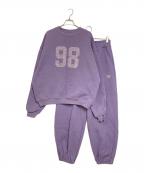hotter than hellホッターザンヘル）の古着「ナンバーデザインスウェットセット」｜パープル