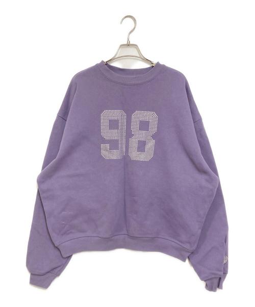 hotter than hell（ホッターザンヘル）HOTTER THAN HELL (ホッターザンヘル) ナンバーデザインスウェットセット パープル サイズ:FREEの古着・服飾アイテム