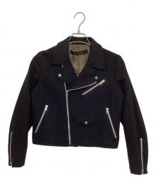 nell（ネル）の古着「ウールダブルライダースジャケット」｜ブラック