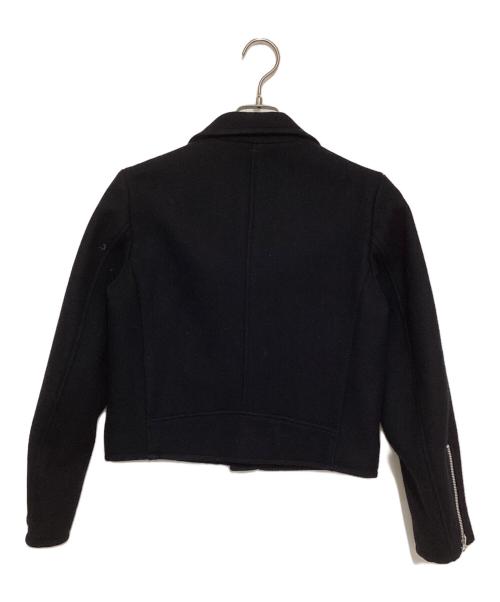 nell（ネル）Nell (ネル) ウールダブルライダースジャケット ブラック サイズ:Lの古着・服飾アイテム