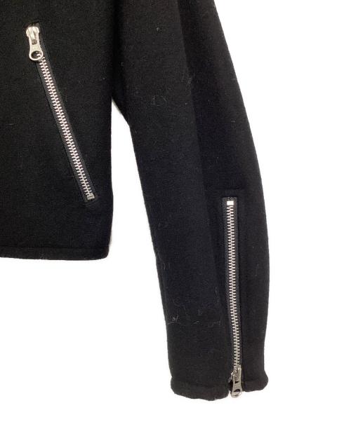 nell（ネル）Nell (ネル) ウールダブルライダースジャケット ブラック サイズ:Lの古着・服飾アイテム