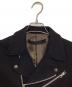 中古・古着 Nell (ネル) ウールダブルライダースジャケット ブラック サイズ:L：6000円