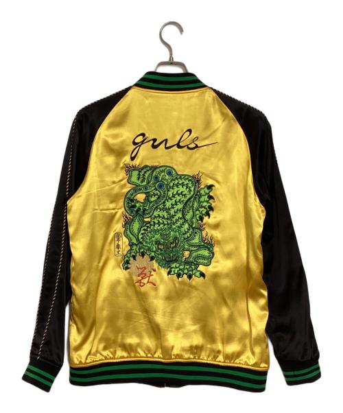 GAVIAL（ガヴィル）GAVIAL (ガヴィル) SOUVENIR JACKET イエロー×ブラック サイズ:Sの古着・服飾アイテム