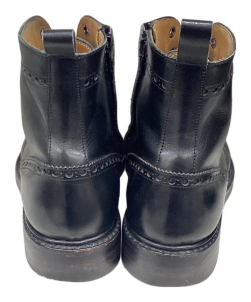 Jalan Sriwijaya（ジャランスリウァヤ）Jalan Sriwijaya (ジャランスリウァヤ) ウィングチップブーツ ブラック サイズ:6 1/2の古着・服飾アイテム