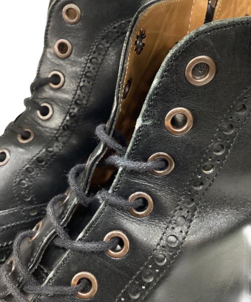 Jalan Sriwijaya（ジャランスリウァヤ）Jalan Sriwijaya (ジャランスリウァヤ) ウィングチップブーツ ブラック サイズ:6 1/2の古着・服飾アイテム