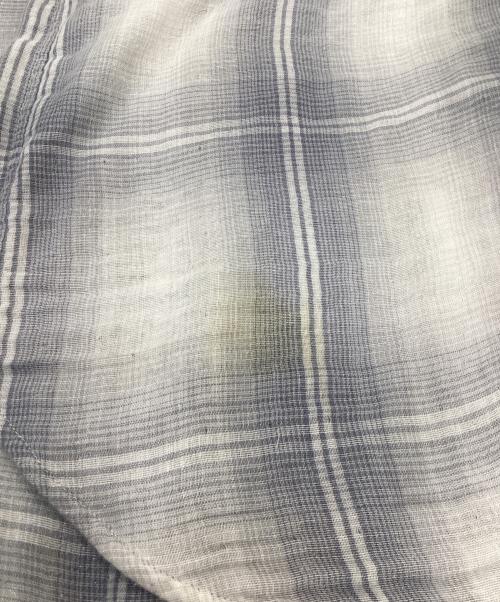 seven by seven（セブンバイセブン）seven by seven (セブンバイセブン) STAND COLLAR PONCHO SHIRTS グレー サイズ:Mの古着・服飾アイテム