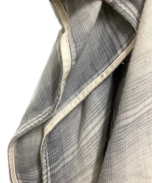 seven by seven（セブンバイセブン）seven by seven (セブンバイセブン) STAND COLLAR PONCHO SHIRTS グレー サイズ:Mの古着・服飾アイテム