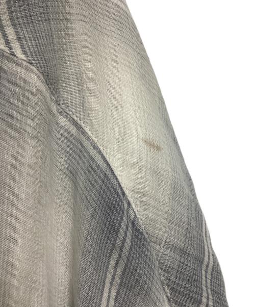 seven by seven（セブンバイセブン）seven by seven (セブンバイセブン) STAND COLLAR PONCHO SHIRTS グレー サイズ:Mの古着・服飾アイテム