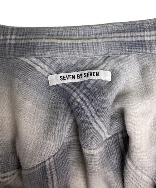 seven by seven（セブンバイセブン）seven by seven (セブンバイセブン) STAND COLLAR PONCHO SHIRTS グレー サイズ:Mの古着・服飾アイテム