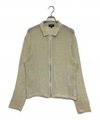 stussyステューシー）の古着「COTTON MESH ZIP LS SHIRT」｜イエロー