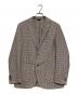 L.B.M.1911（エルビーエム1911）の古着「リネン混千鳥格子テーラードジャケット」｜ブラウン×ホワイト