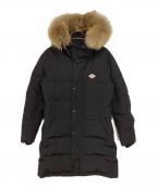 DANTONダントン）の古着「フード付きロングダウンコート」｜ブラック