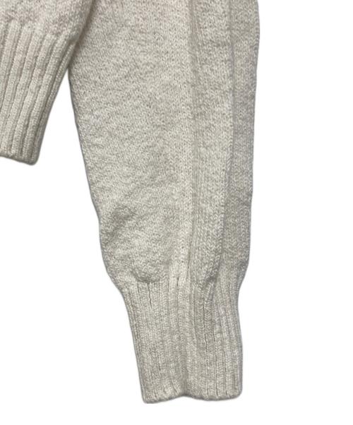 LORO PIANA（ロロピアーナ）LORO PIANA (ロロピアーナ) ジップアップ比翼コットンニットジャケット ホワイト サイズ:46の古着・服飾アイテム