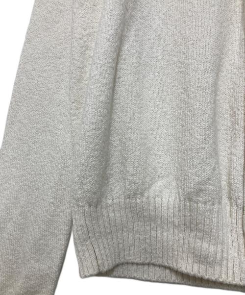 LORO PIANA（ロロピアーナ）LORO PIANA (ロロピアーナ) ジップアップ比翼コットンニットジャケット ホワイト サイズ:46の古着・服飾アイテム