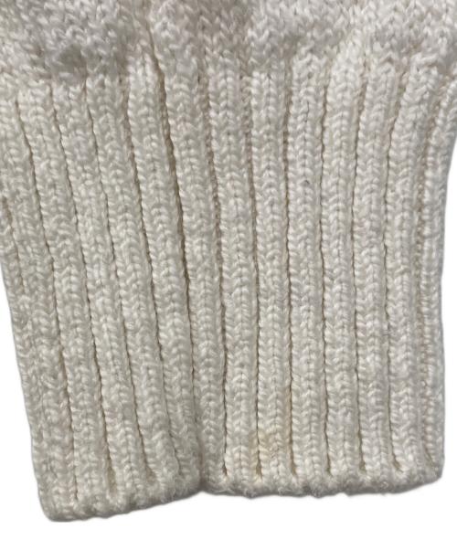 LORO PIANA（ロロピアーナ）LORO PIANA (ロロピアーナ) ジップアップ比翼コットンニットジャケット ホワイト サイズ:46の古着・服飾アイテム
