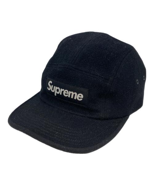 SUPREME（シュプリーム）SUPREME (シュプリーム) LORO PIANA (ロロピアーナ) Wool Camp Cap ブラックの古着・服飾アイテム