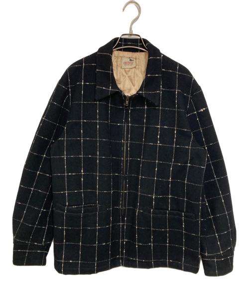 GANGSTERVILLE（ギャングスタービル）GANGSTERVILLE (ギャングスタービル) ウィンドペンチェックスポーツジャケット ブラック サイズ:XLの古着・服飾アイテム