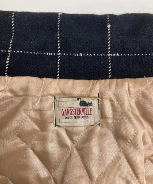 GANGSTERVILLE（ギャングスタービル）GANGSTERVILLE (ギャングスタービル) ウィンドペンチェックスポーツジャケット ブラック サイズ:XLの古着・服飾アイテム